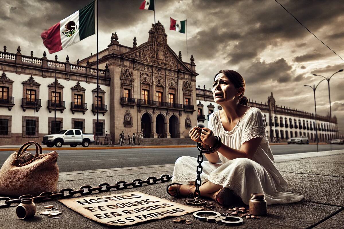 Madre encadenada en Jalisco exige justicia por su hijo sustraído