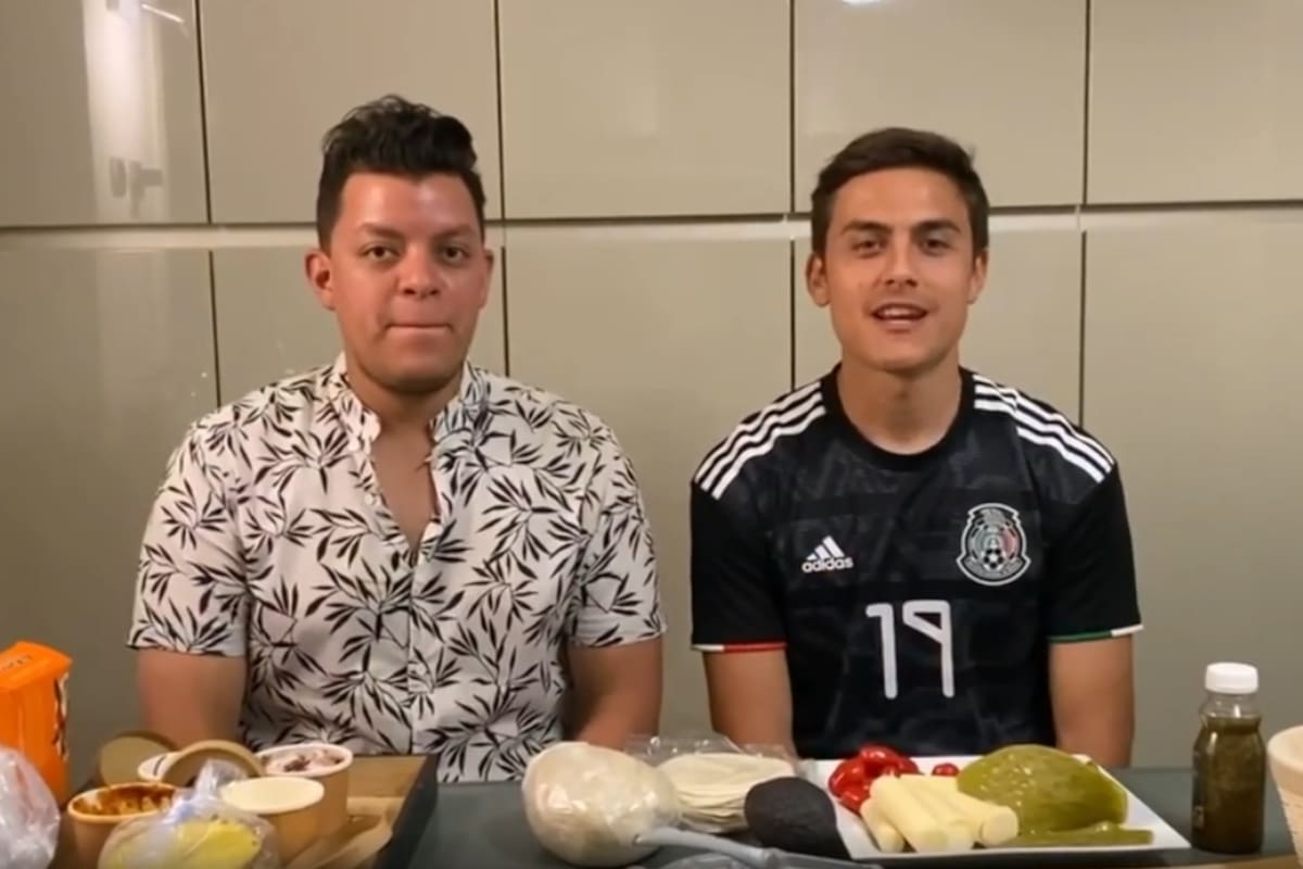 ¡Al mero estilo mexicano! Paulo Dybala presume comida mexicana que el mismo preparó
