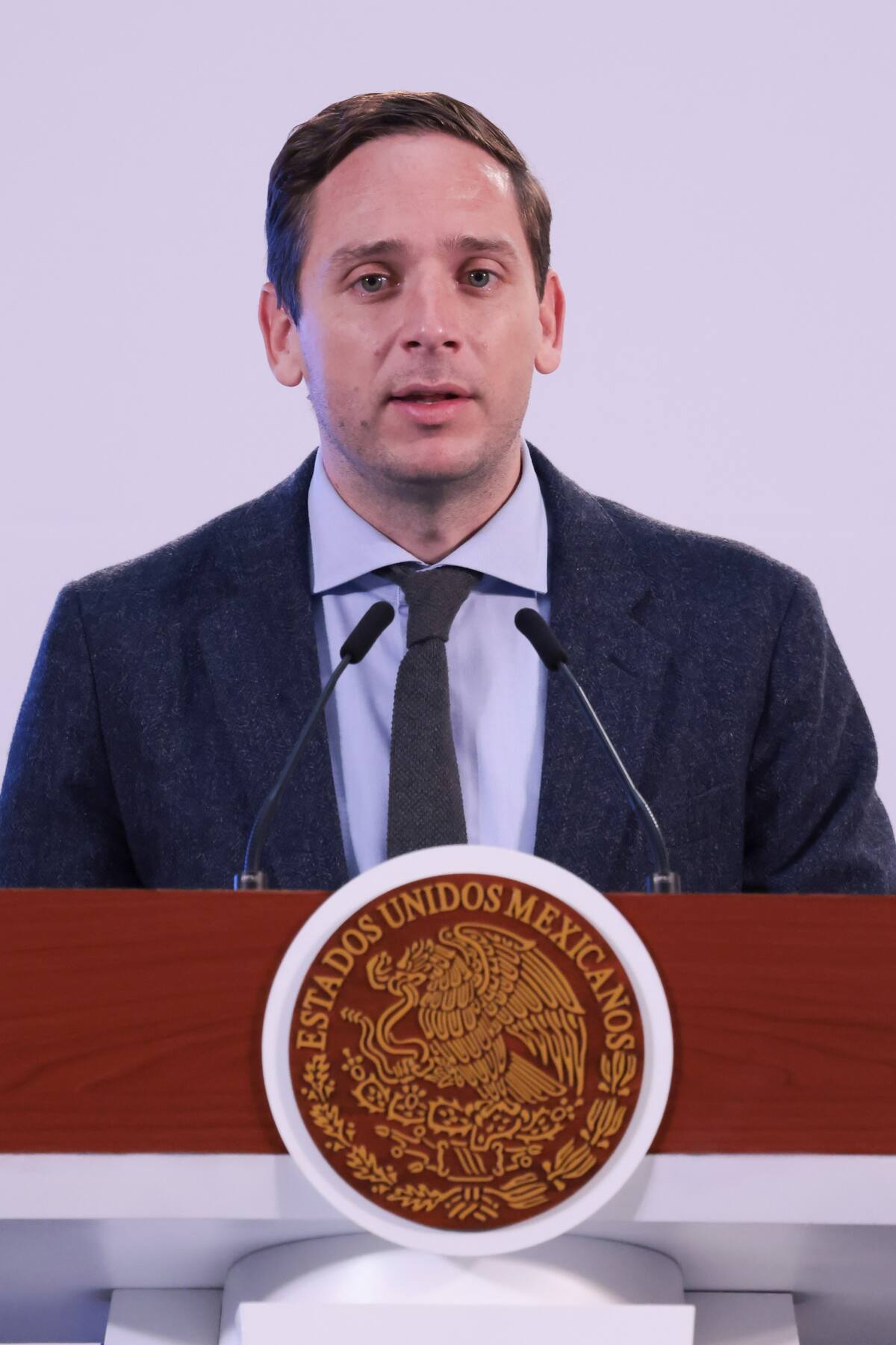 Eduardo Clark en la mañanera del Pueblo de Claudia Sheinbaum Pardo este jueves 31de octubre del 2024. | Crédito: Presidencia