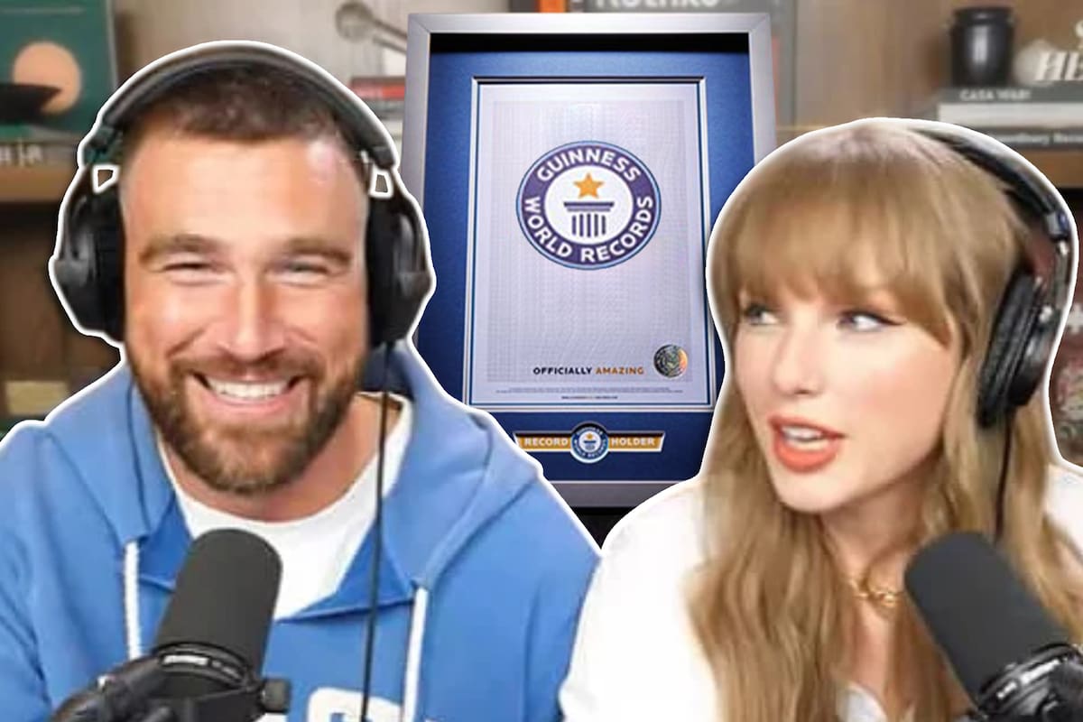 Taylor Swift y Travis Kelce ganan Récord Guinness por el podcast más visto con 1.3 millones de vistas