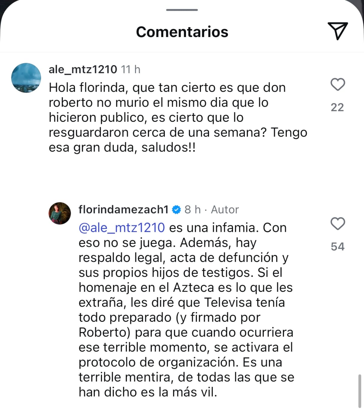 Florinda Meza desmiente teoría de Carlos Villagrán sobre la muerte de Chespirito | Captura de pantalla