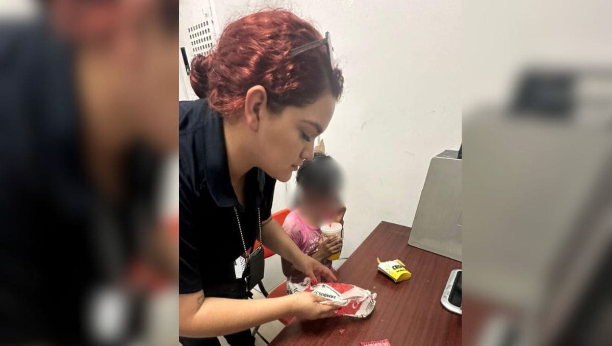 La menor señaló que estaba sin comer debido a maltrato por parte de su tía, quien la cuida.