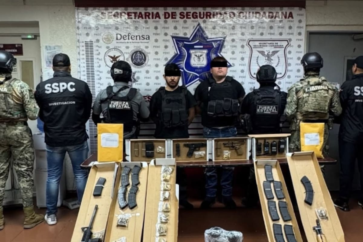 Detienen a “El Canelo”, presunto integrante de “Los Rusos”, con armas y metanfetamina