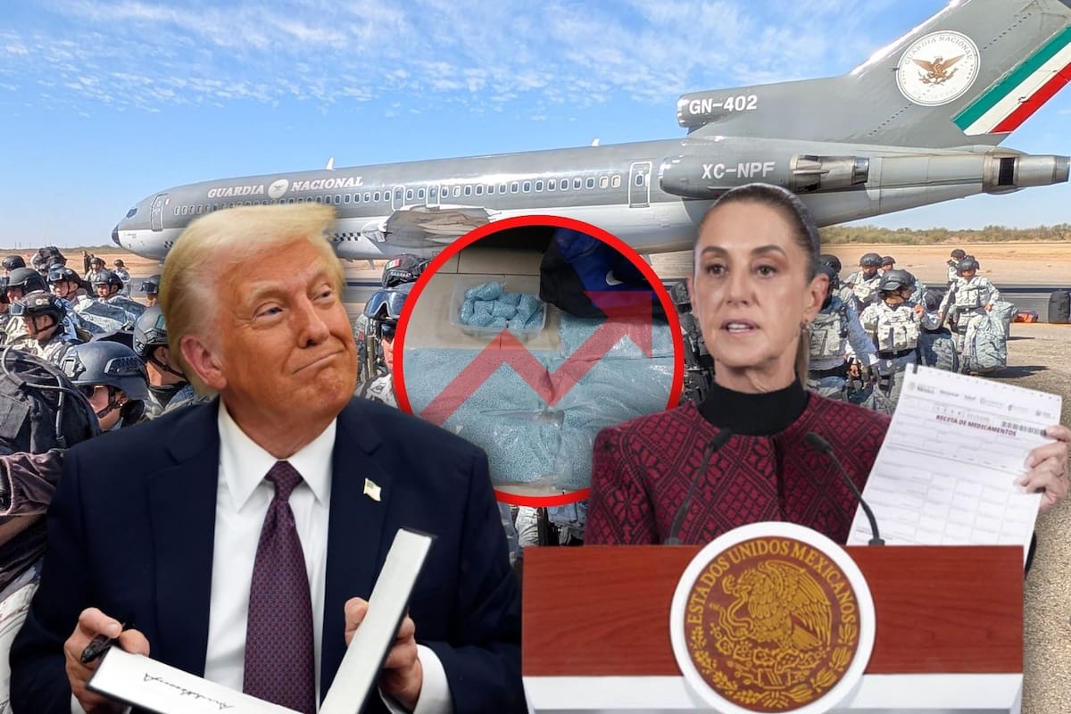 Sheinbaum “busca dar resultados” a Trump y se ‘dispararon’ un 62% los aseguramientos de fentanilo en México a manos de Defensa: especialistas advierten que EEUU no está construyendo el muro debido a que ya se están viendo cambios ante el temor de la presidenta por una “posible intervención terrestre”