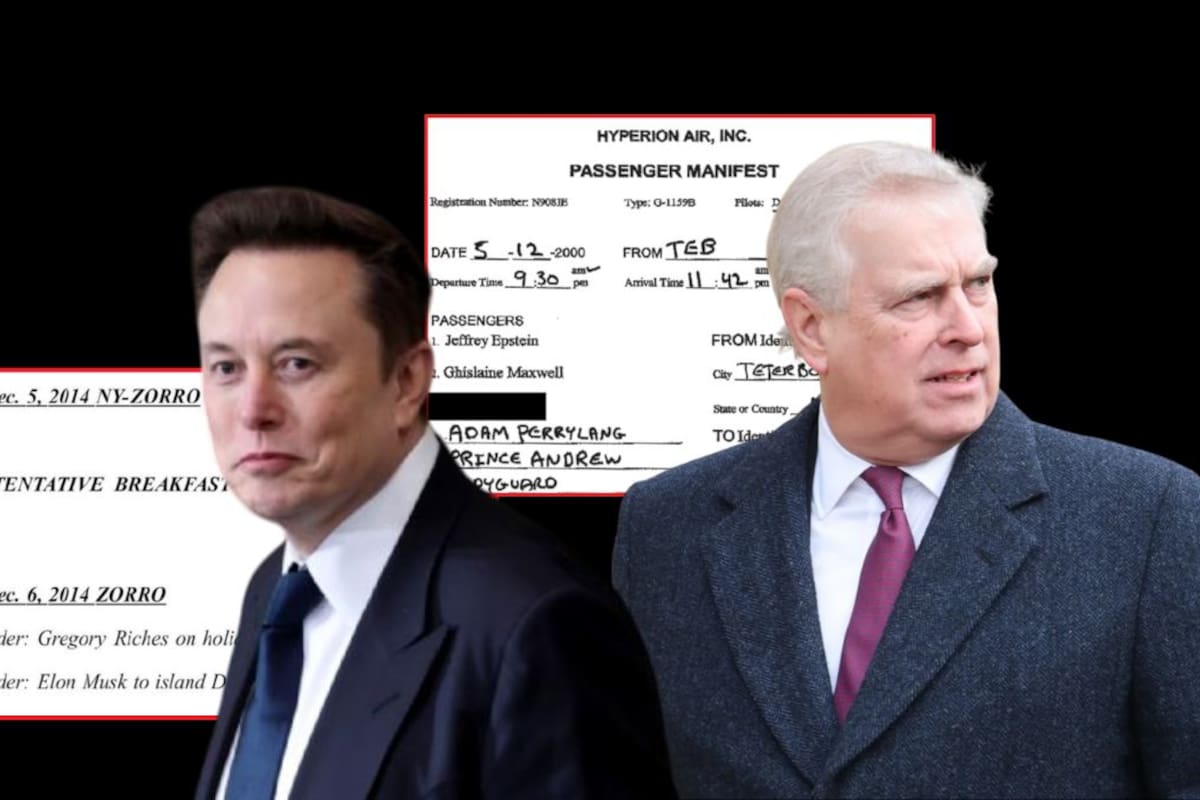 Nuevos archivos sobre Epstein revelan invitación a Musk a su isla y vuelo del príncipe Andrés en su jet privado