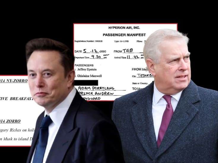 Nuevos archivos sobre Epstein revelan invitación a Musk a su isla y vuelo del príncipe Andrés en su jet privado