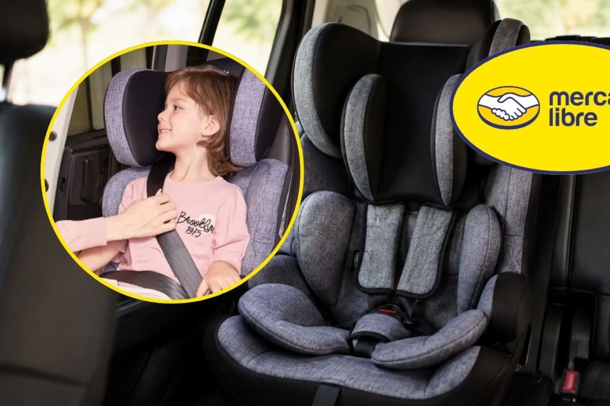 Mercado Libre rebaja a 1,345 pesos el autoasiento Infanti Max convertible con uso para niños de hasta 12 años