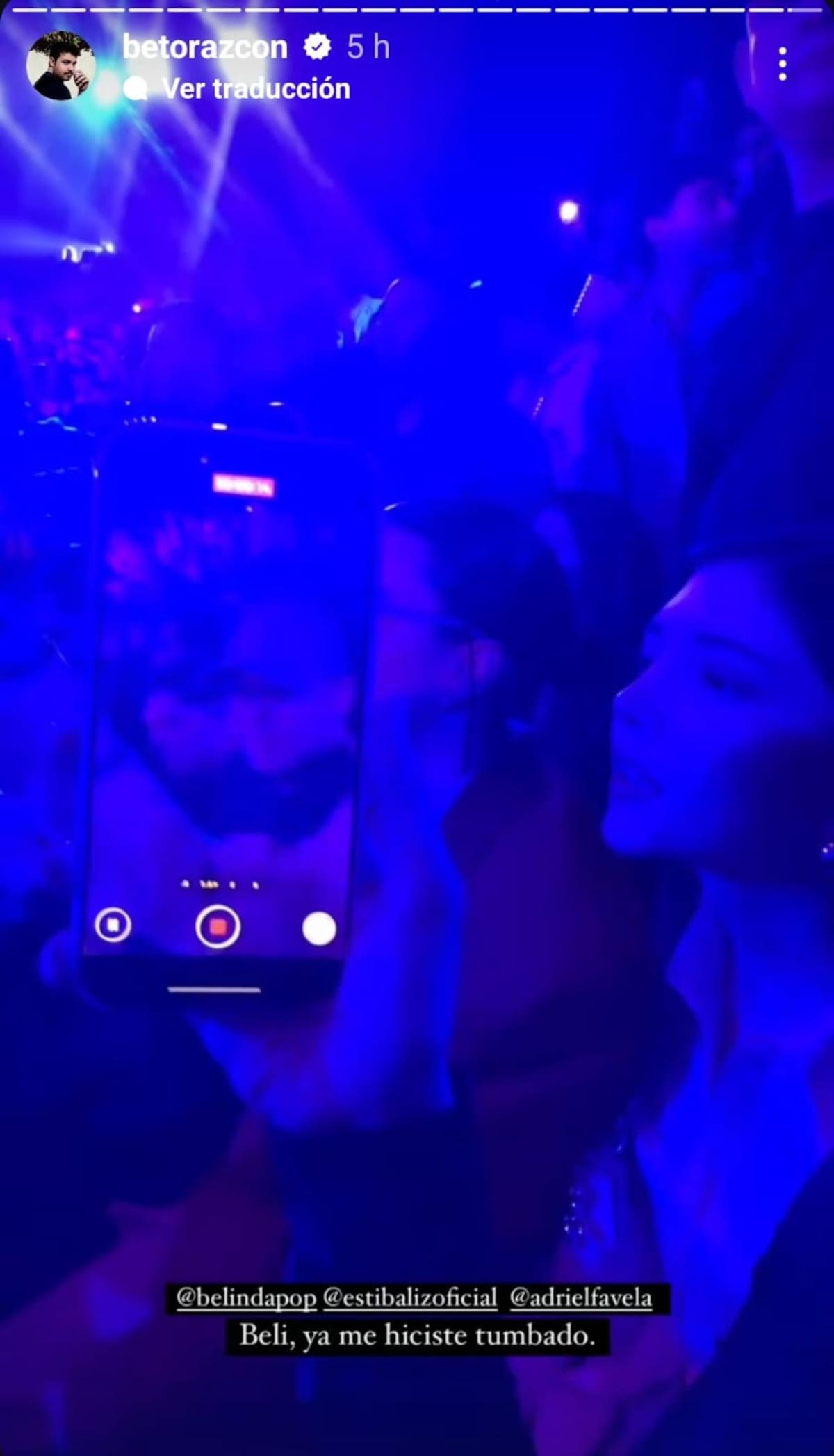 Belinda y Estibaliz en el concierto de Gabito Ballesteros / Instagram: @betorazcon