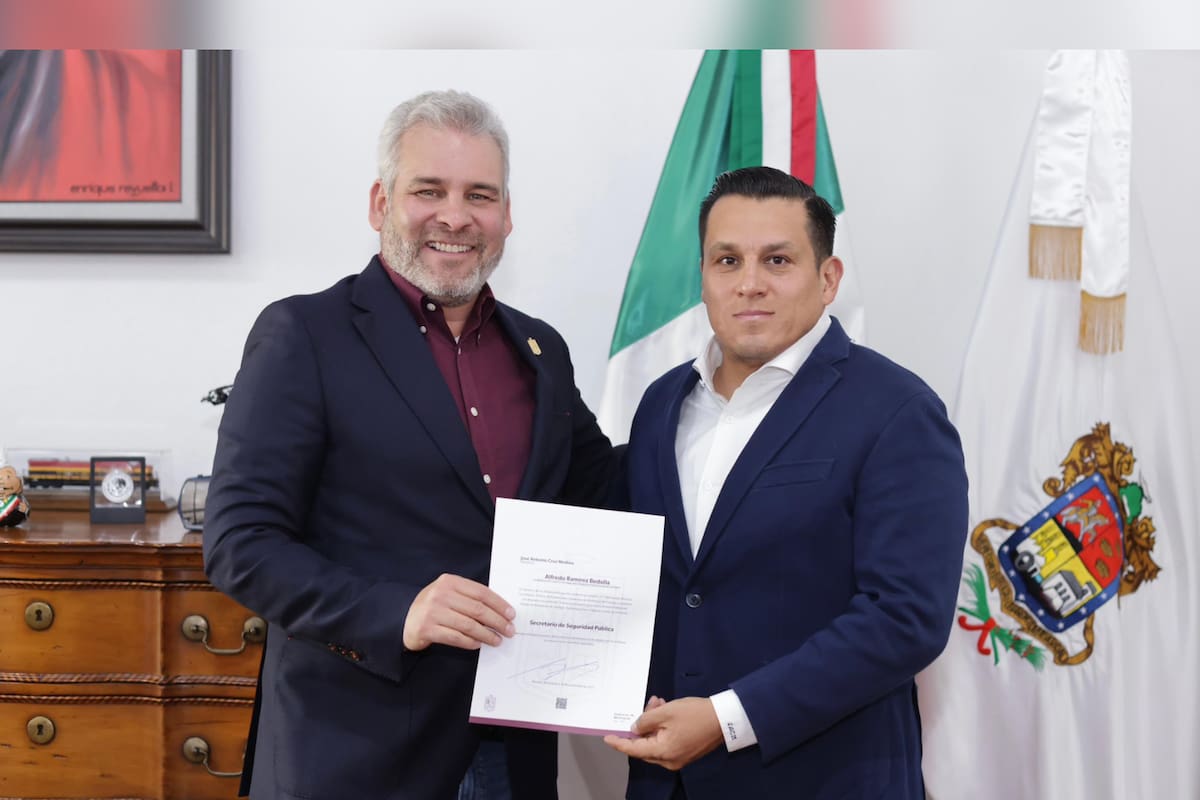 Michoacán nombra a nuevo secretario de Seguridad tras asesinato de Carlos Manzo