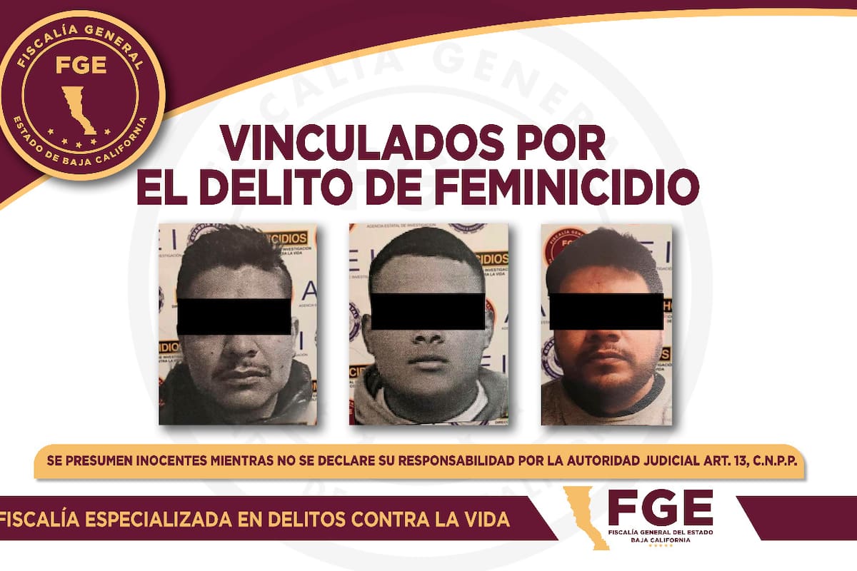 La FGE logra que sean vinculados a proceso tres imputados por feminicidio
