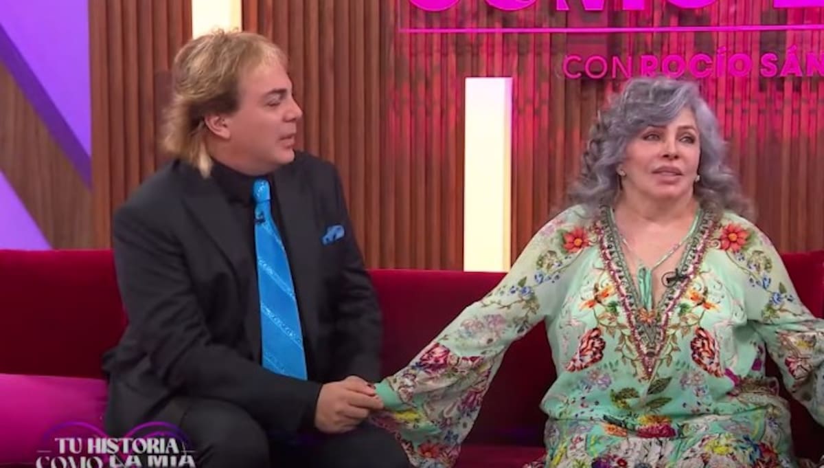 Cristian y Verónica Castro se reencuentran / Captura Youtube @ROCIOSANCHEZAZUARA
