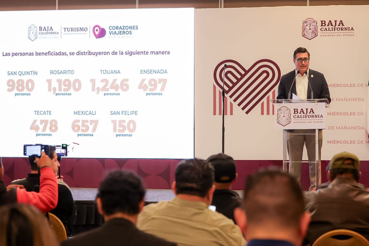 El secretario de Turismo del Estado señaló que Corazones Viajeros es una iniciativa de turismo social diseñada para acercar los beneficios del turismo a la ciudadanía de Baja California. | Foto: cortesía