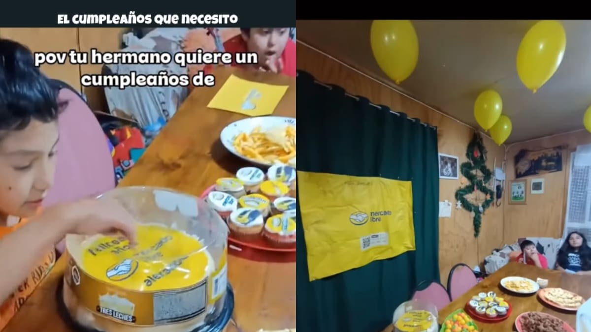 “Que lo apadrine Mercado Libre.”: niño se vuelve viral por tener fiesta temática de Mercado Libre