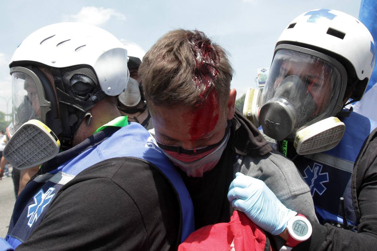 Aumentan heridos en Venezuela
