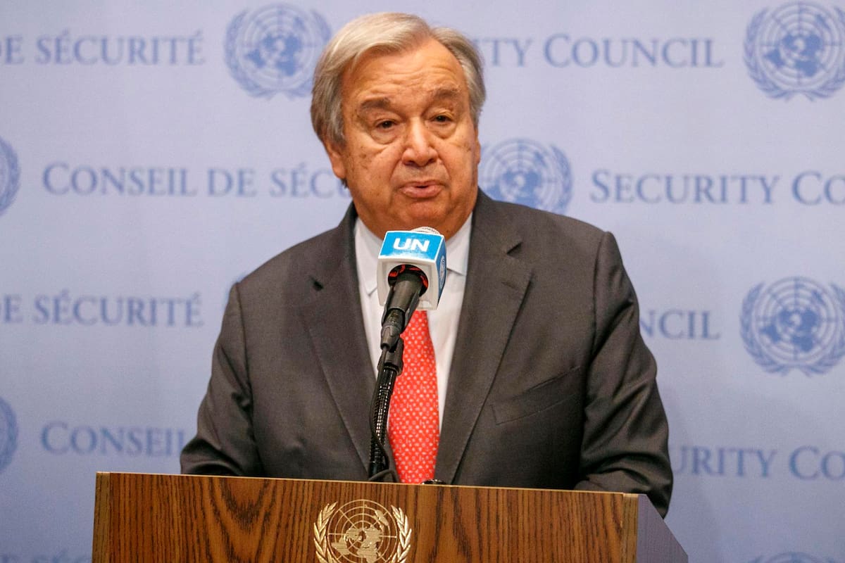 El secretario general de la ONU, António Guterres. EFE/EPA/Sarah Yenesel