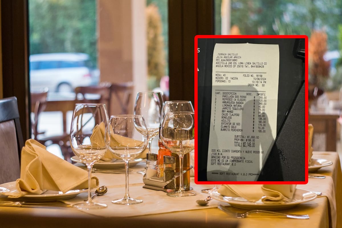 La Profeco suspendió el restaurante Terraza Saltillo en Coahuila por incluir la propina en la cuenta sin consultar a los clientes.  Foto: Pixabay