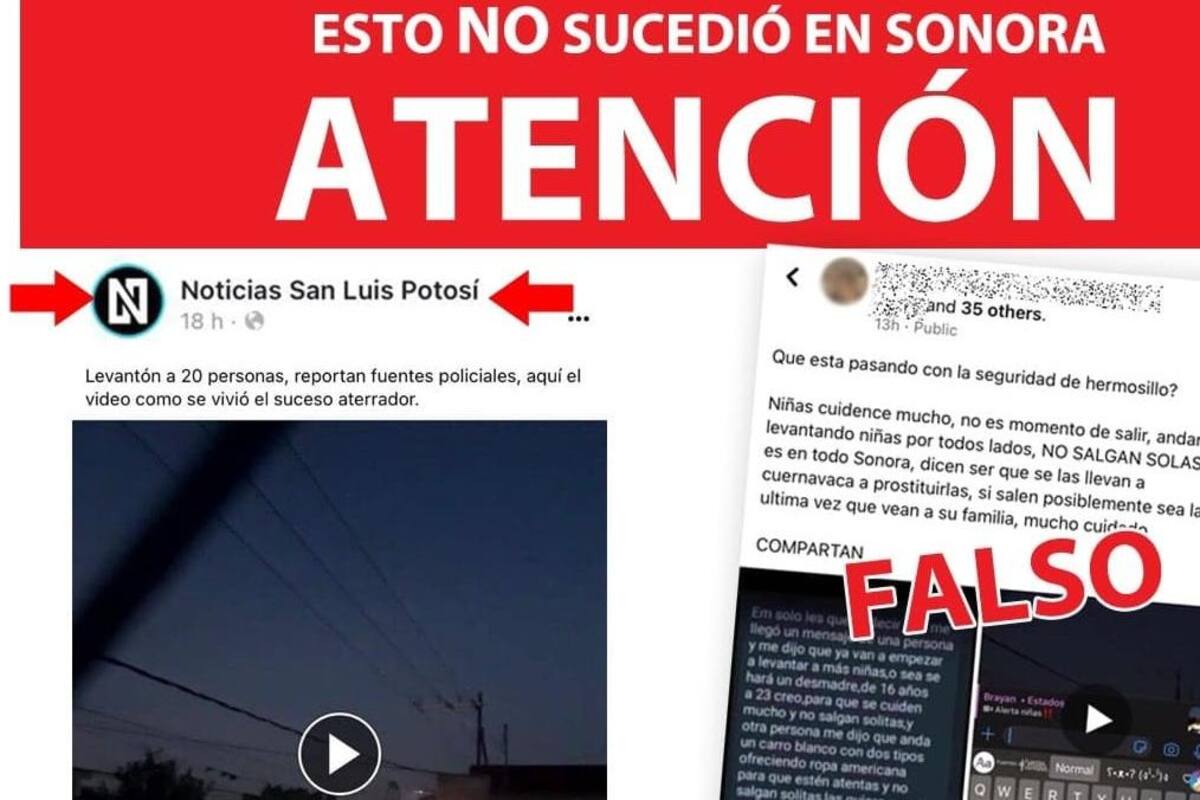 Rastrea Unidad Cibernética cuentas que promueven "Fake News" de hechos delictivos que no sucedieron en Sonora