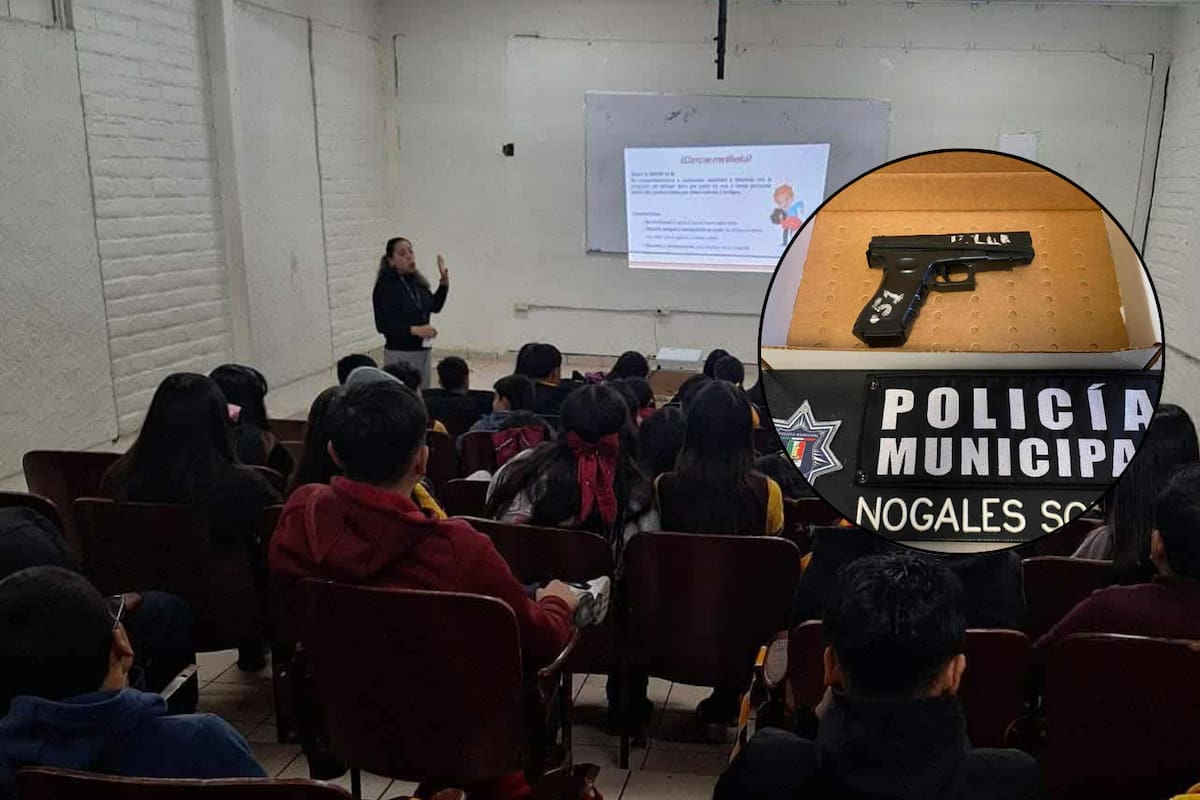Aseguran réplica de arma de fuego a estudiante de secundaria