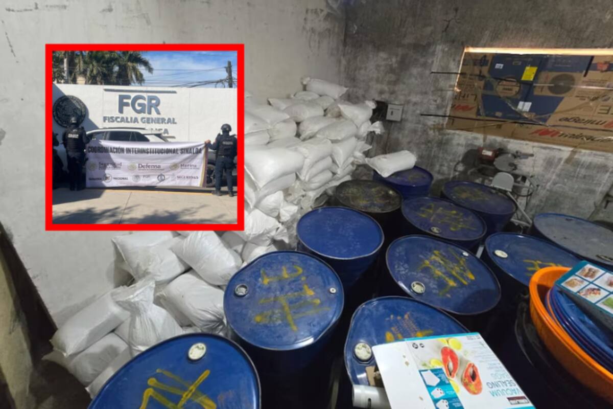 Histórico decomiso de metanfetamina en Sinaloa: fuerzas federales incautan casi 5 toneladas de droga