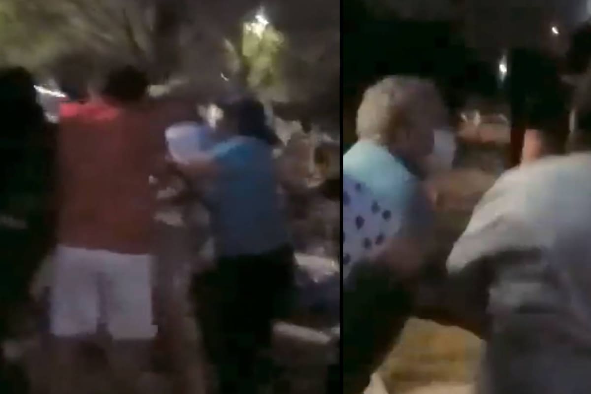 VIDEO: ¡Se agarran a garrafonazos! Por escasez de agua en Nuevo León varias mujeres terminan peleando
