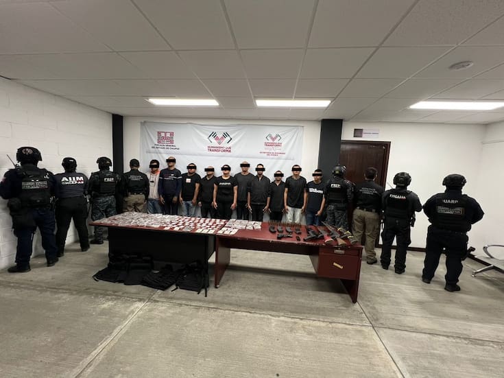 Caen 12 presuntos integrantes del CJNG en Chiapas; entre detenidos hay dos menores