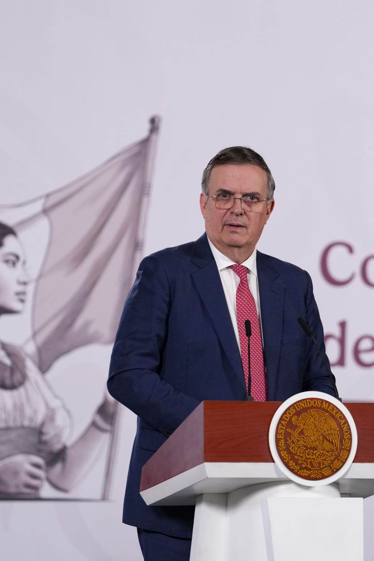 Cuauhtémoc, Ciudad de México, México, 12 de febrero de 2026. Marcelo Ebrard Casaubón, secretario de Economía. | Foto: Hazel Cárdenas / Presidencia