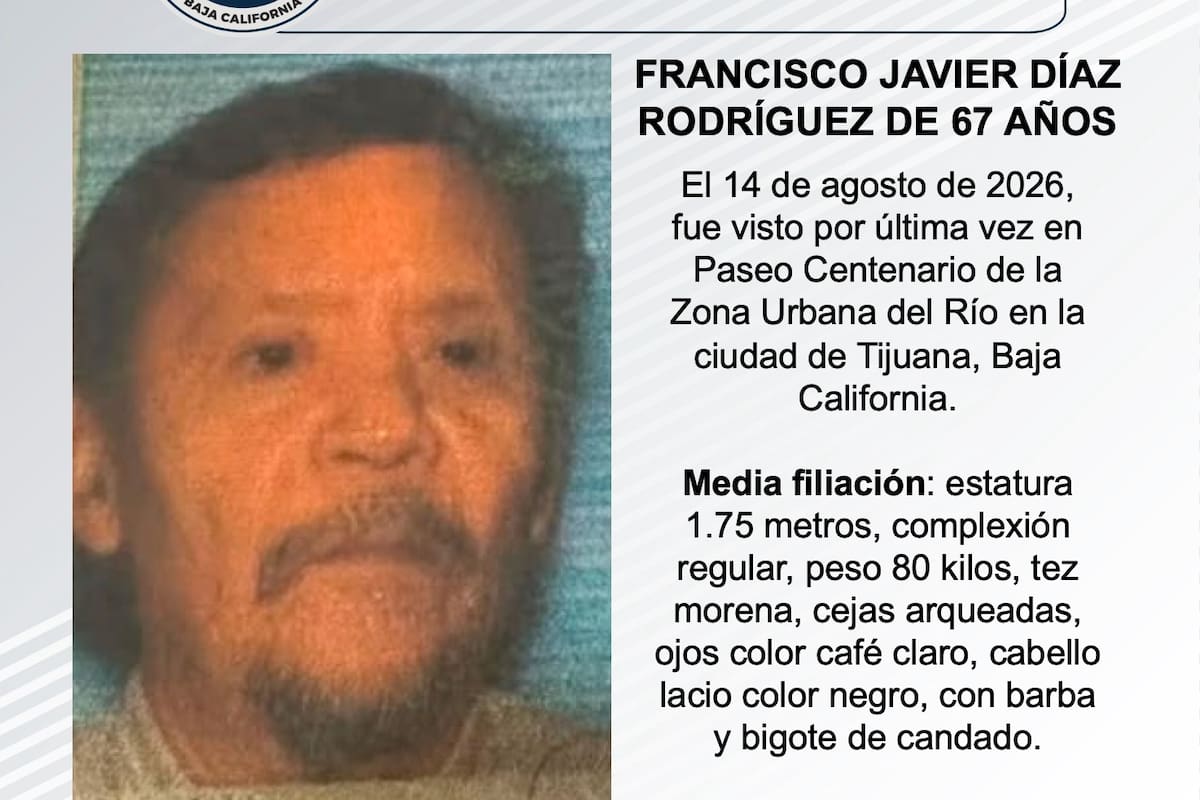 Se busca Francisco Javier Díaz Rodríguez de 67 años