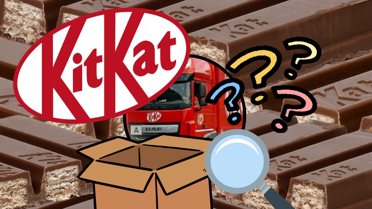 Robo de más de 12 toneladas de chocolates KitKat en Europa activa rastreador para ubicar productos robados y evitar su venta ilegal en el mercado