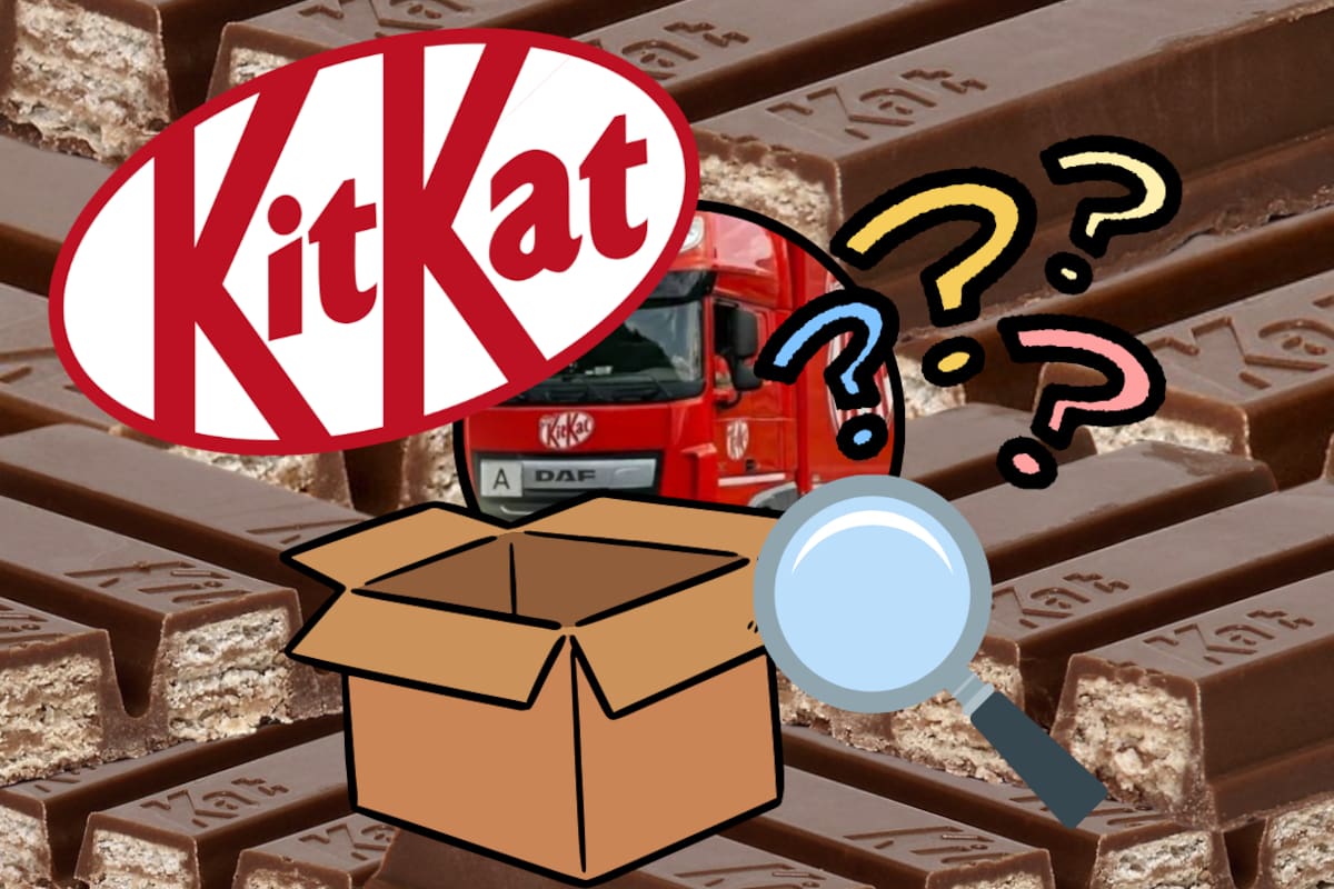 Robo de más de 12 toneladas de chocolates KitKat en Europa activa rastreador para ubicar productos robados y evitar su venta ilegal en el mercado