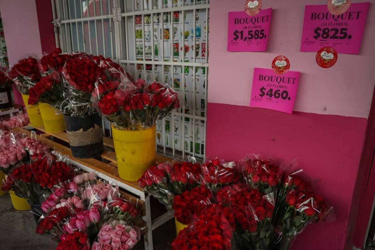 Aumentó el precio de las flores 10% para San Valentin