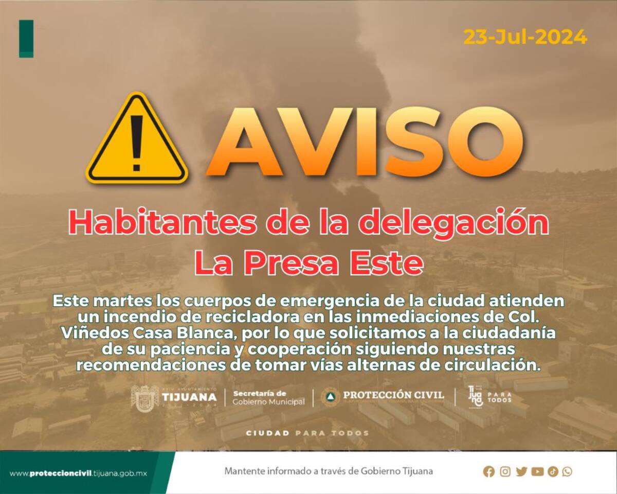 Recomendaciones de Protección Civil.
