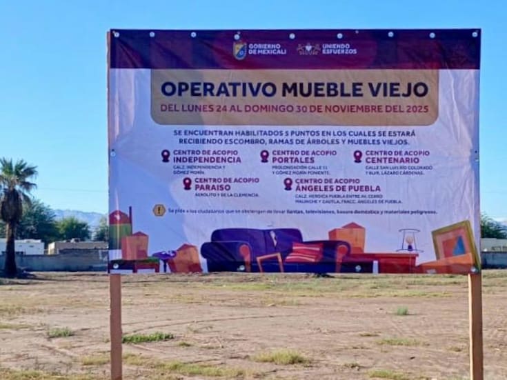 Inicia este lunes operativo ‘Mueble viejo’