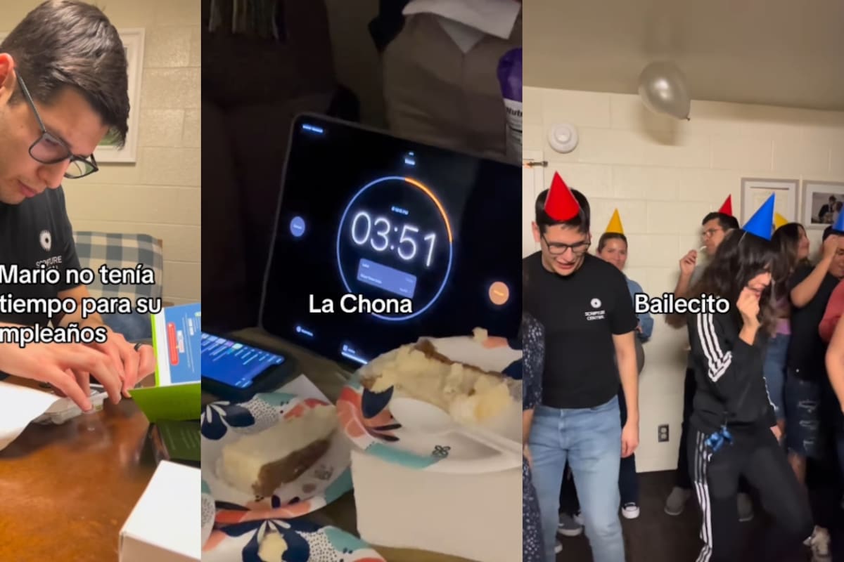 Joven se vuelve viral por festejar su cumpleaños en solo 20 minutos, pues no tenía más tiempo