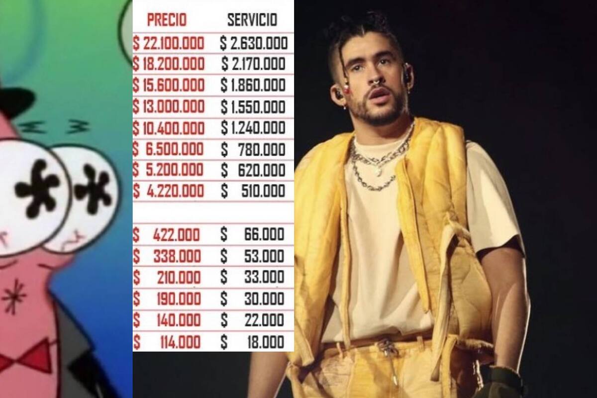 Colombia es el país donde estarán más caros los boletos para Bad Bunny en América Latina