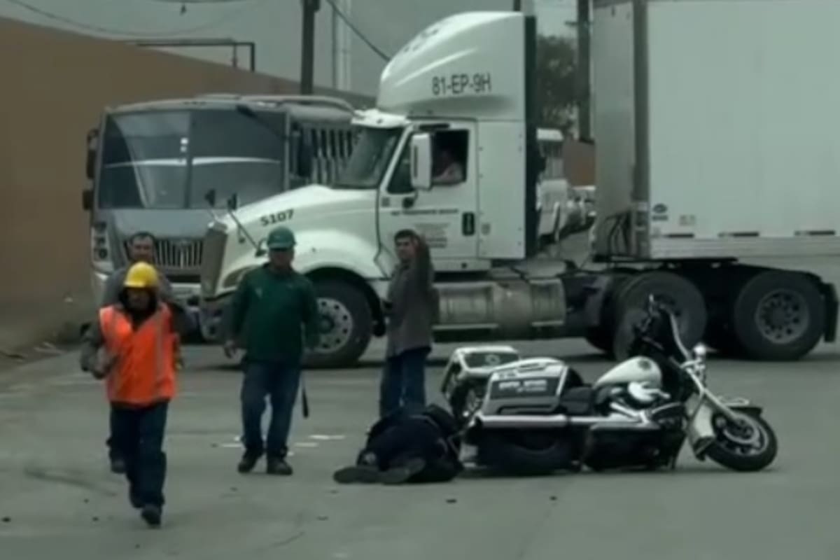 Agente atropellado se encuentra estable