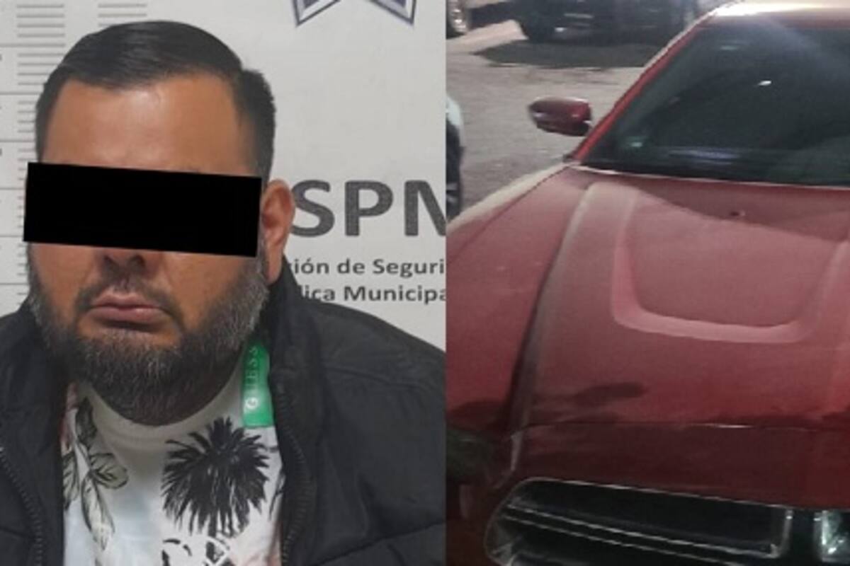 Lo atrapan en auto reportado como robado