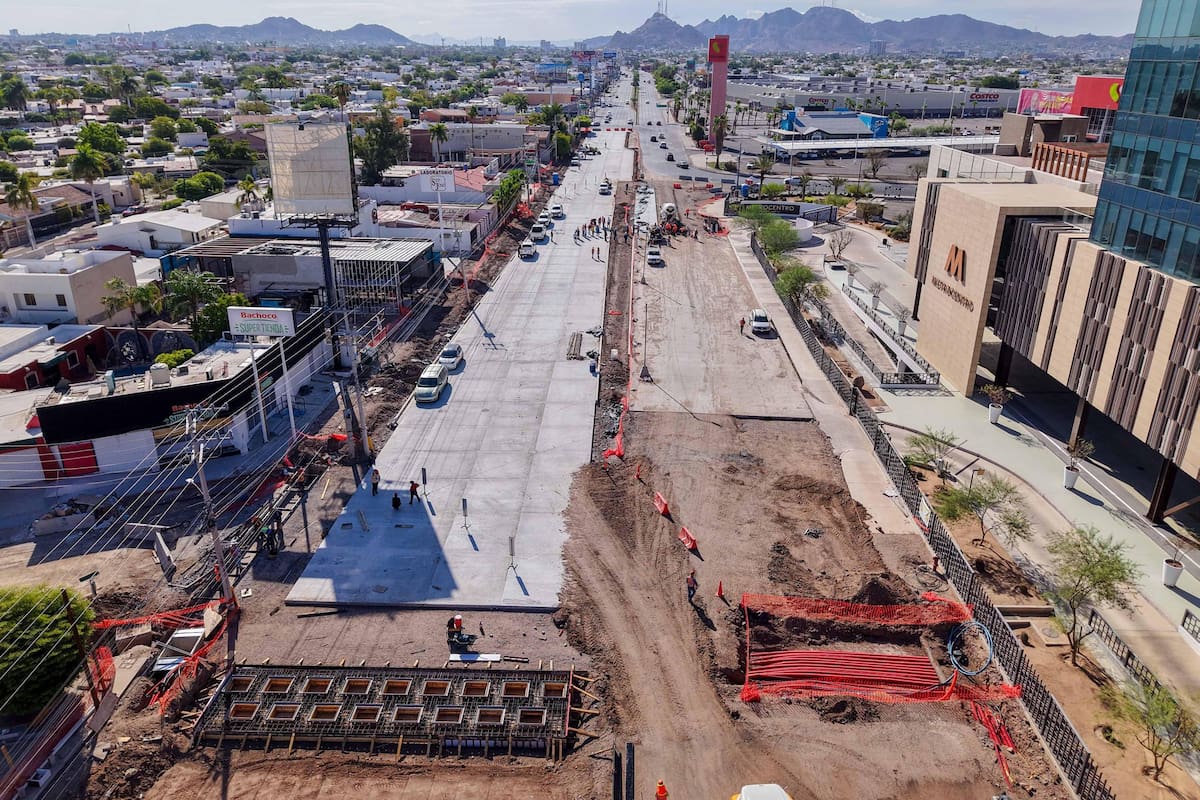 Bulevar Colosio comenzará a reabrirse por etapas mientras avanzan los trabajos del puente a desnivel en Hermosillo