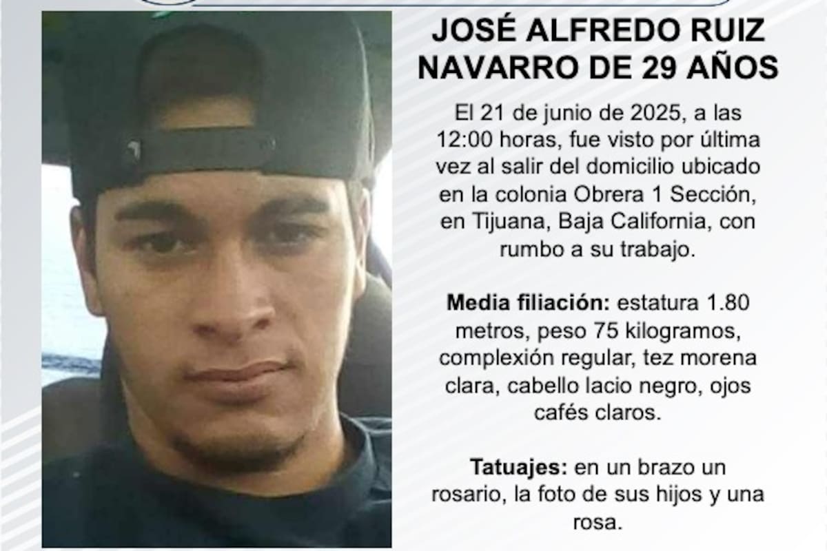 Se busca a José Alfredo Ruiz Navarro de 29 años de edad