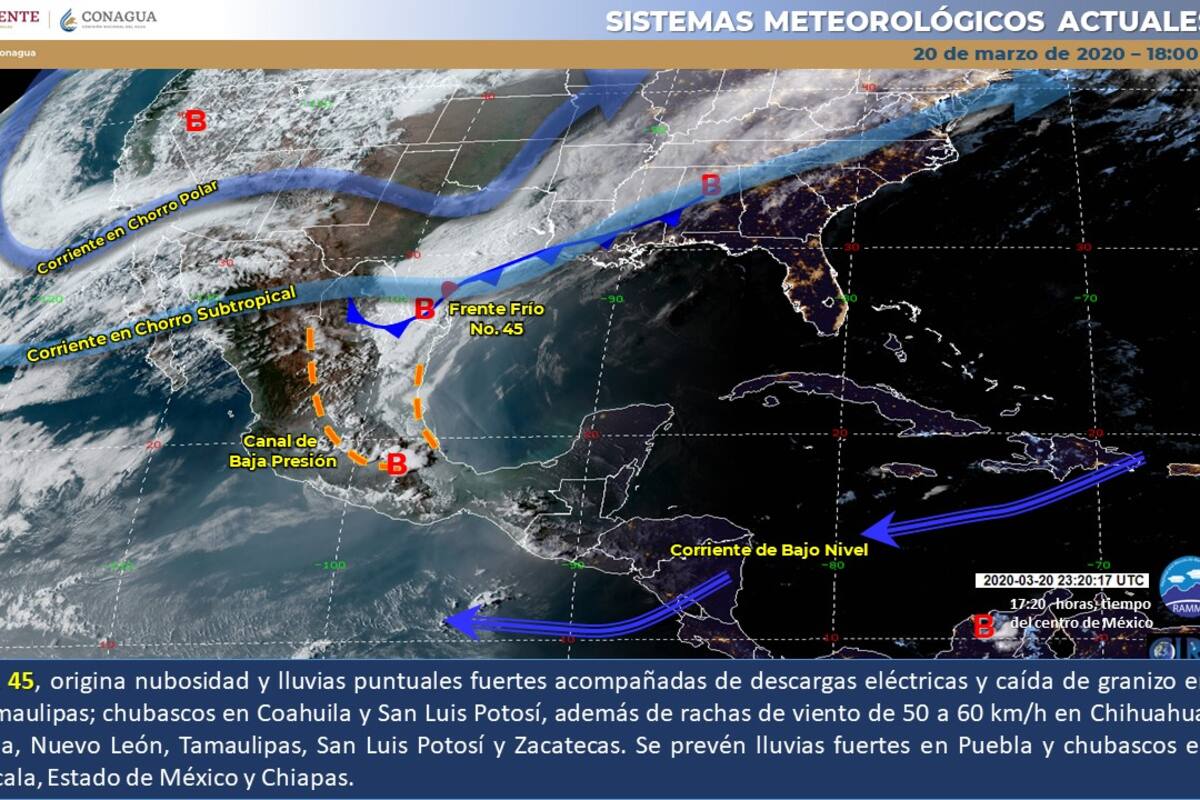 Para las próximas horas se pronostican lluvias fuertes en Nuevo León y Tamaulipas