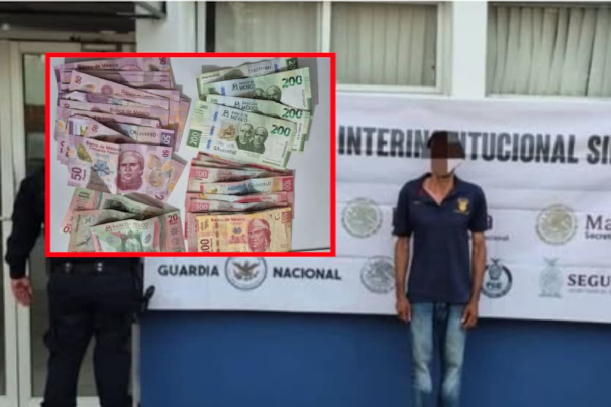 Detienen a civil con más de 3,000 pesos en efectivo, presuntamente había robado una tienda en Culiacán
