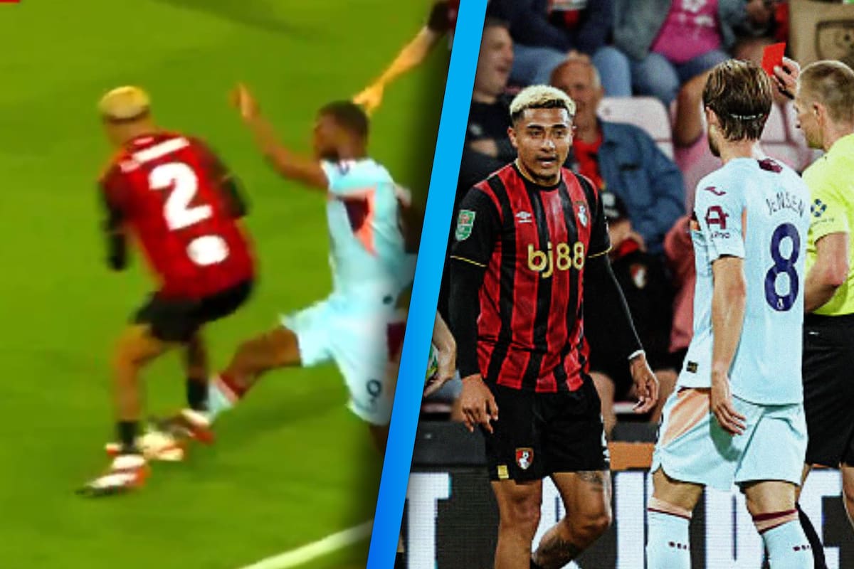 ¡Todo le salió mal! El mexicano Julián Araujo tuvo un juego de pesadilla en la Carabao Cup