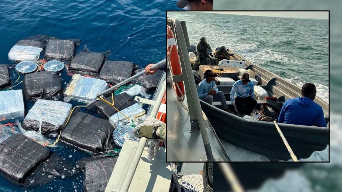 En medio de la presión de EEUU por el narcotráfico, Marina decomisa casi una tonelada de cocaína frente a Chiapas y detiene a seis extranjeros en altamar; decomiso supera los 349 millones de pesos