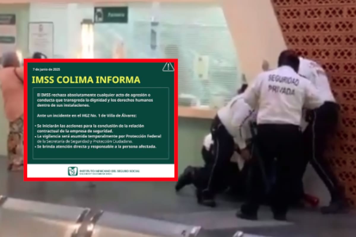 Paciente del IMSS convulsiona tras golpiza de cuatro guardias por exigir su medicamento en Colima; primero dijeron que fue “trato respetuoso y digno”, pero luego el IMSS cambió su versión