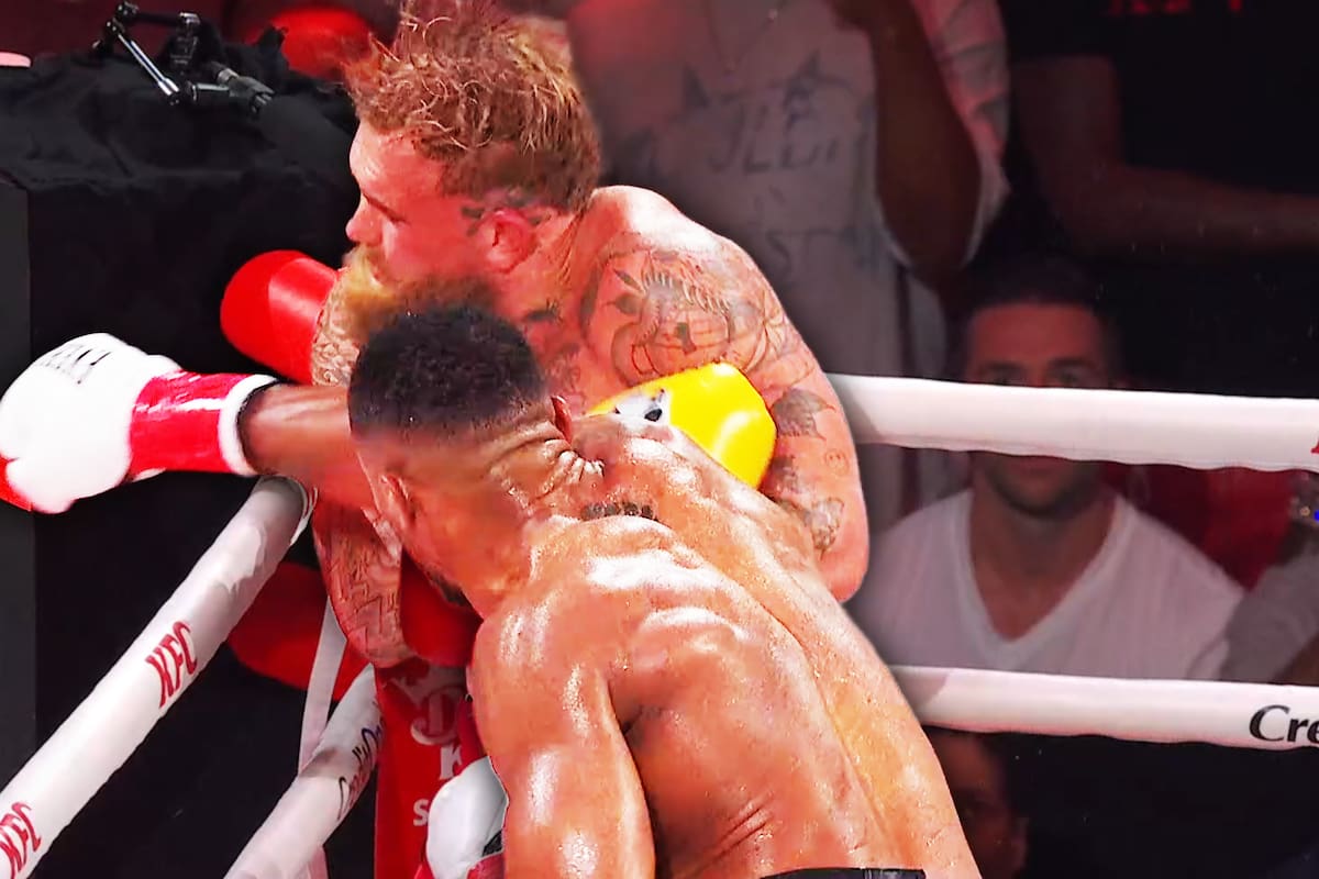 Jake Paul habría terminado con la mandíbula rota luego de ser noqueado por Anthony Joshua