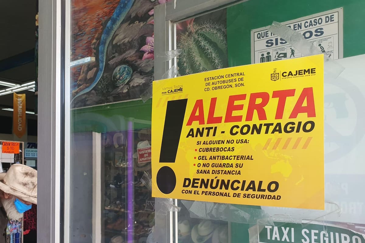 Endurecen medidas "anti Covid" en Central Camionera de Obregón