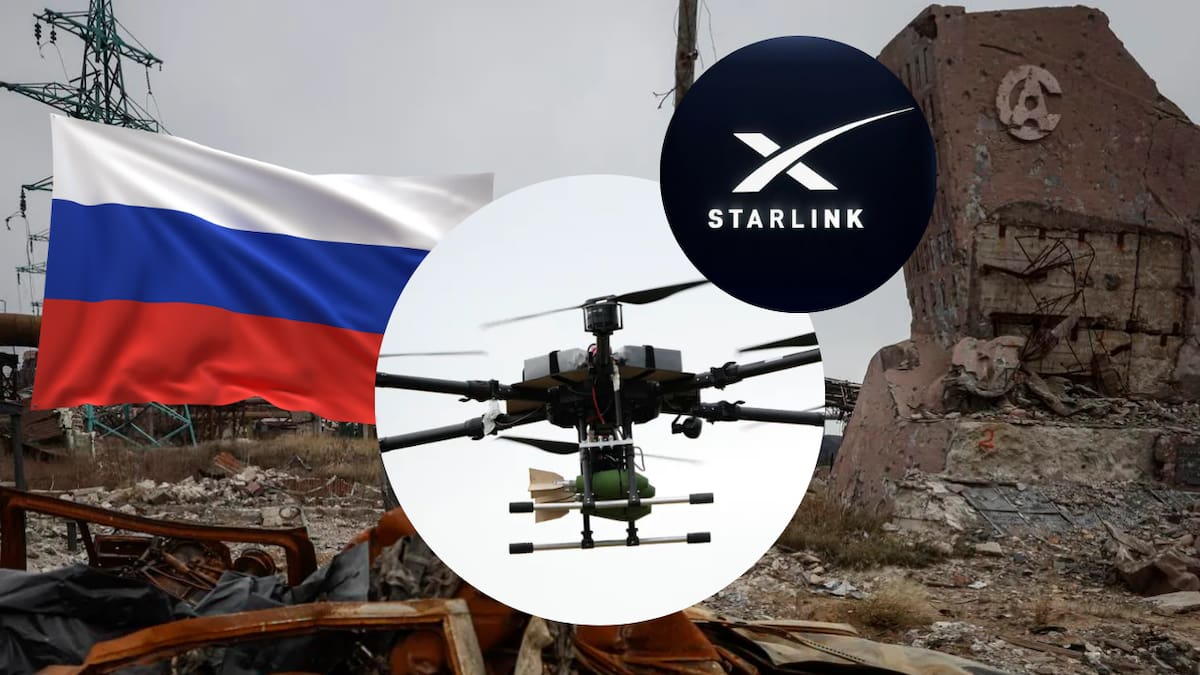 Rusia usaría Starlink de Elon Musk en drones utilizados en la guerra de Ucrania para evadir bloqueos electrónicos y atacar ciudades lejos de la línea de combate