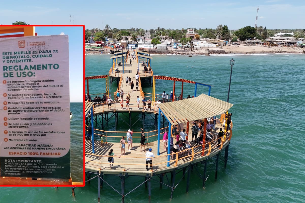 Muelle en Bahía de Kino: Conoce lo que no puedes hacer y qué te pasará si violas el reglamento