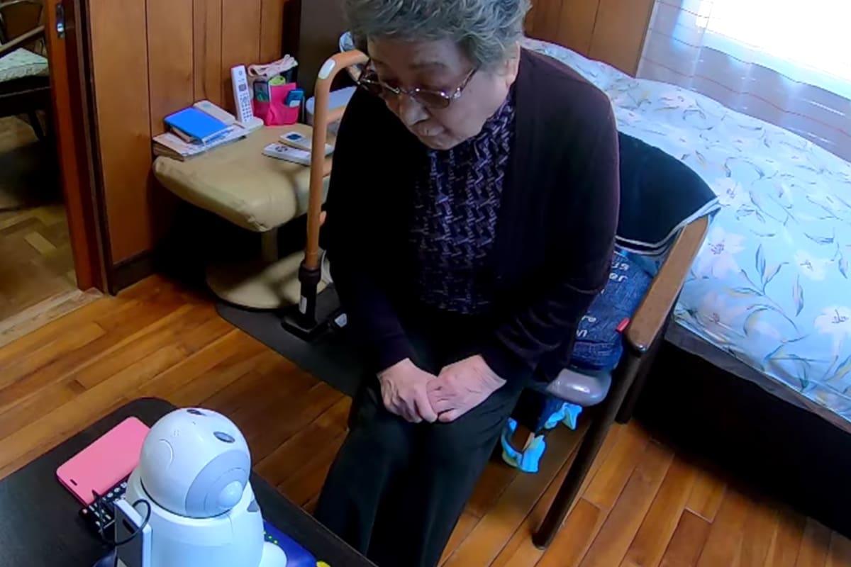 PaPeRo, perro robot que acompaña ancianos en Japón durante la pandemia