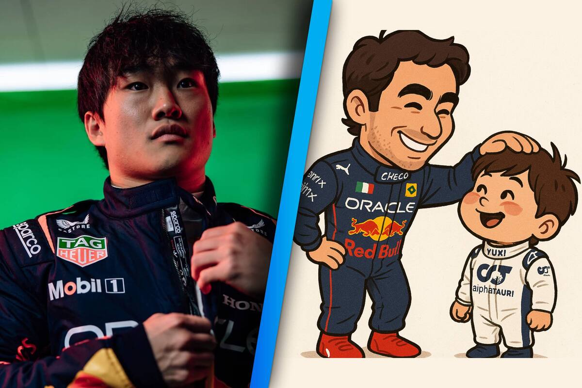 Yuki Tsunoda elogia a ‘Checo’ Pérez: “Es como un padre para mí y siempre me apoyó”
