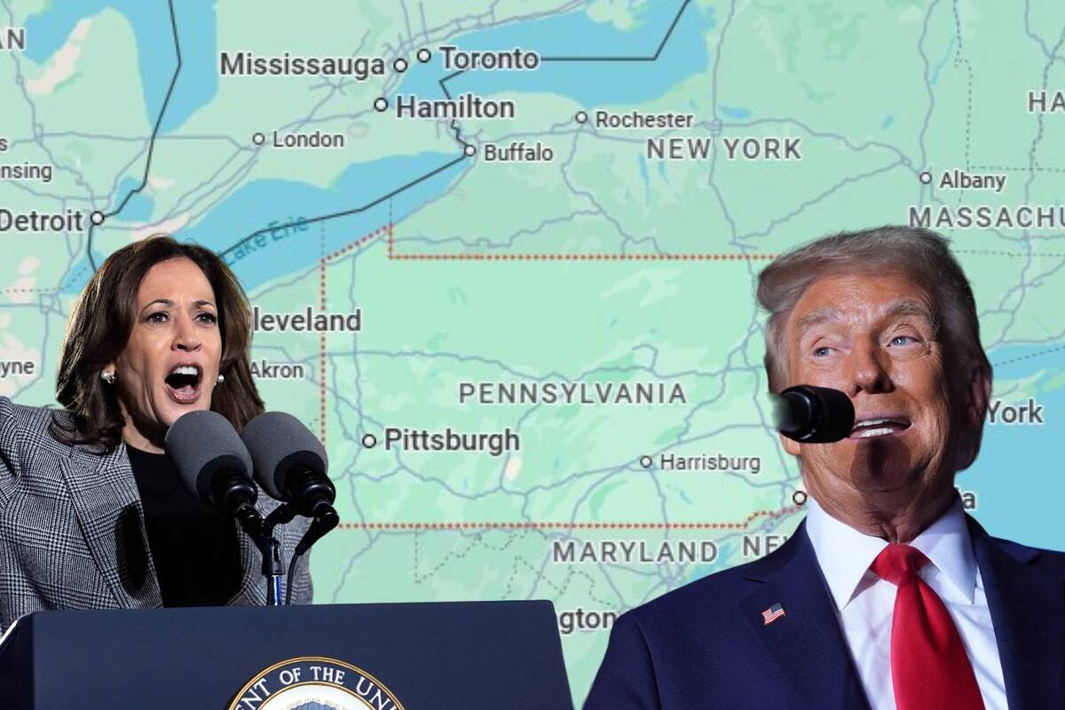 Elecciones EU: ¿Pensilvania, un estado clave, se tiñe de azul o de rojo?